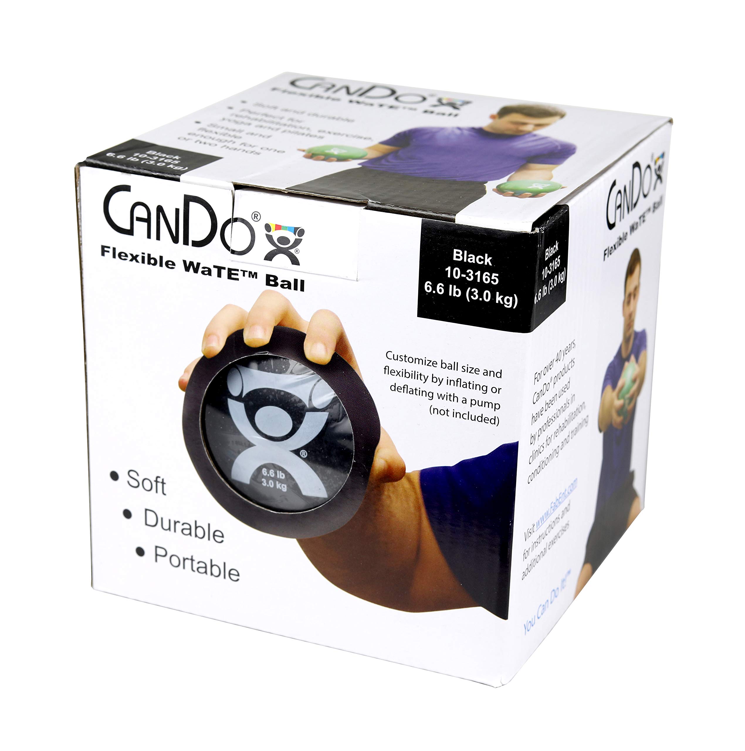 CanDo weight series Gewichtsball Medizinball 0,5 kg Beige