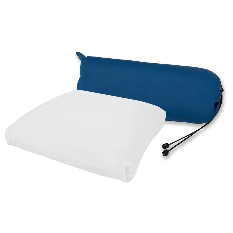 Sport-Tec Viscoline Reisekopfkissen rechteckig weiß 34x35x13