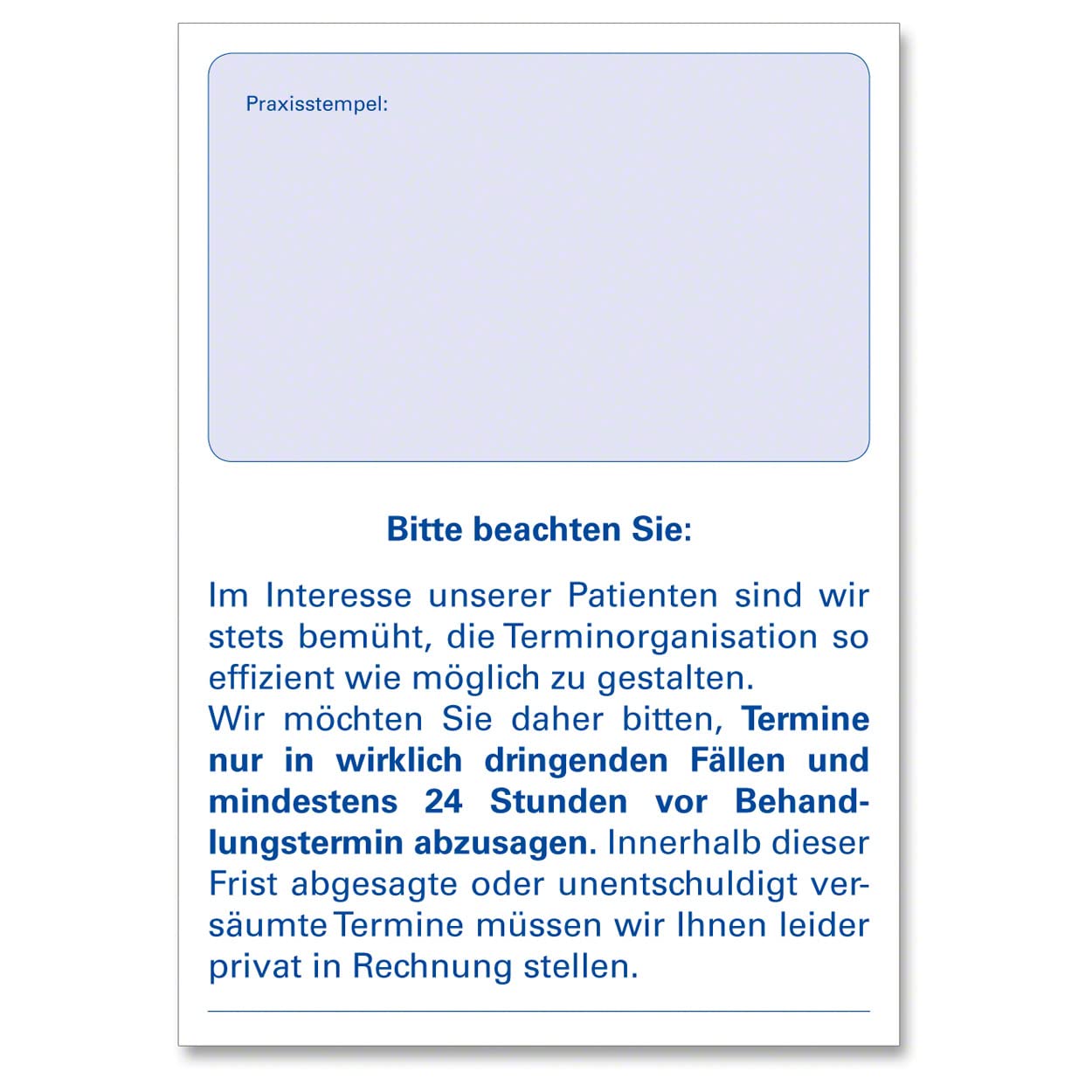 Sport-Tec Terminzettel Set DIN A7 10x75 Blatt Spenderbox
