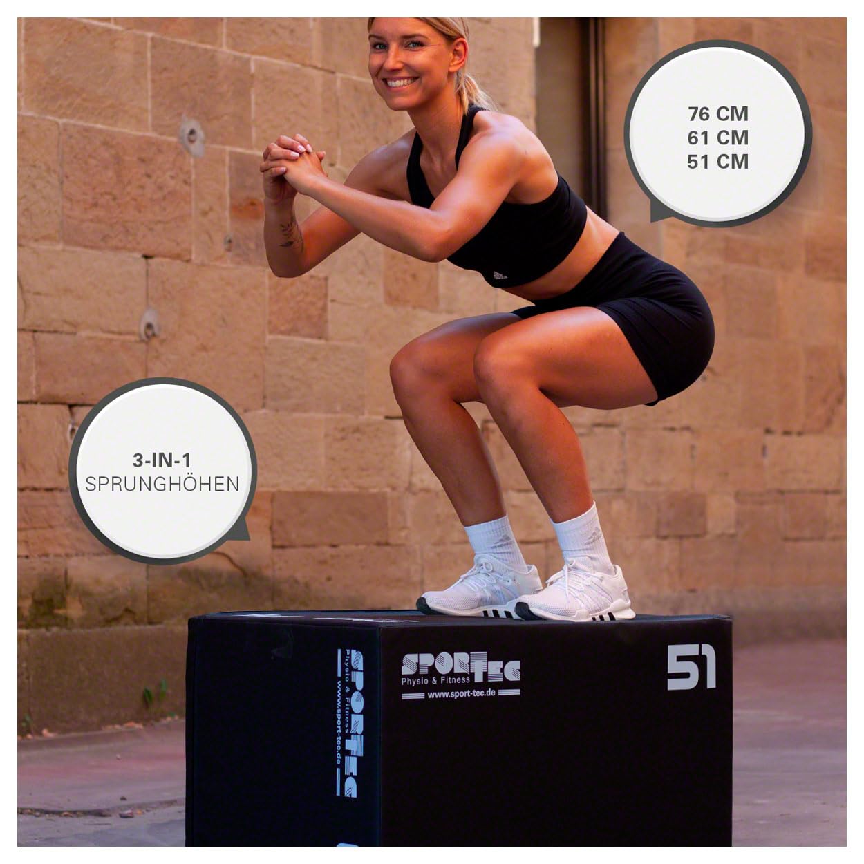 Sport-Tec 3-in-1 Soft Plyo Box Sprungtrainer Hartschaum