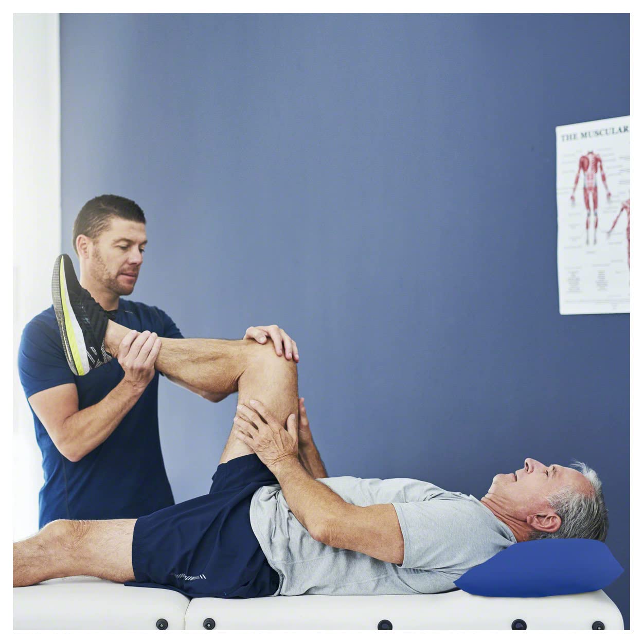 Sport-Tec Kopfkissen Therapiekissen 45x35x9cm Grau Kunstleder