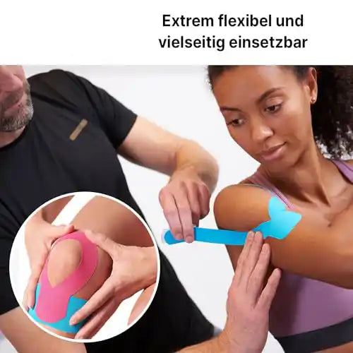 ARTZT thepro Kinesiologie Tapes 2er Set Blau Schwarz