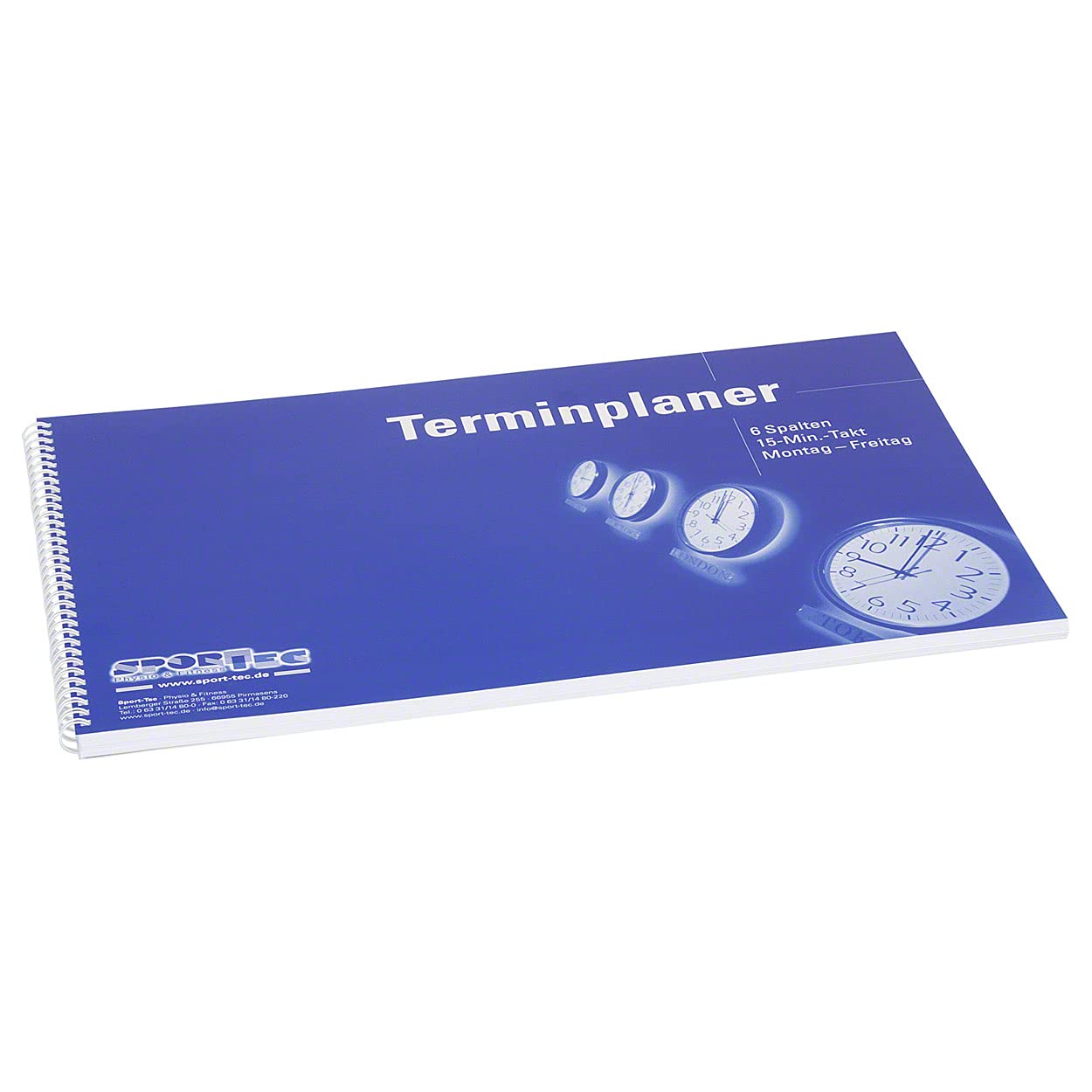 Sport-Tec Praxiseinrichtung Terminplaner 6 Spalten 15 Min Mo-Fr