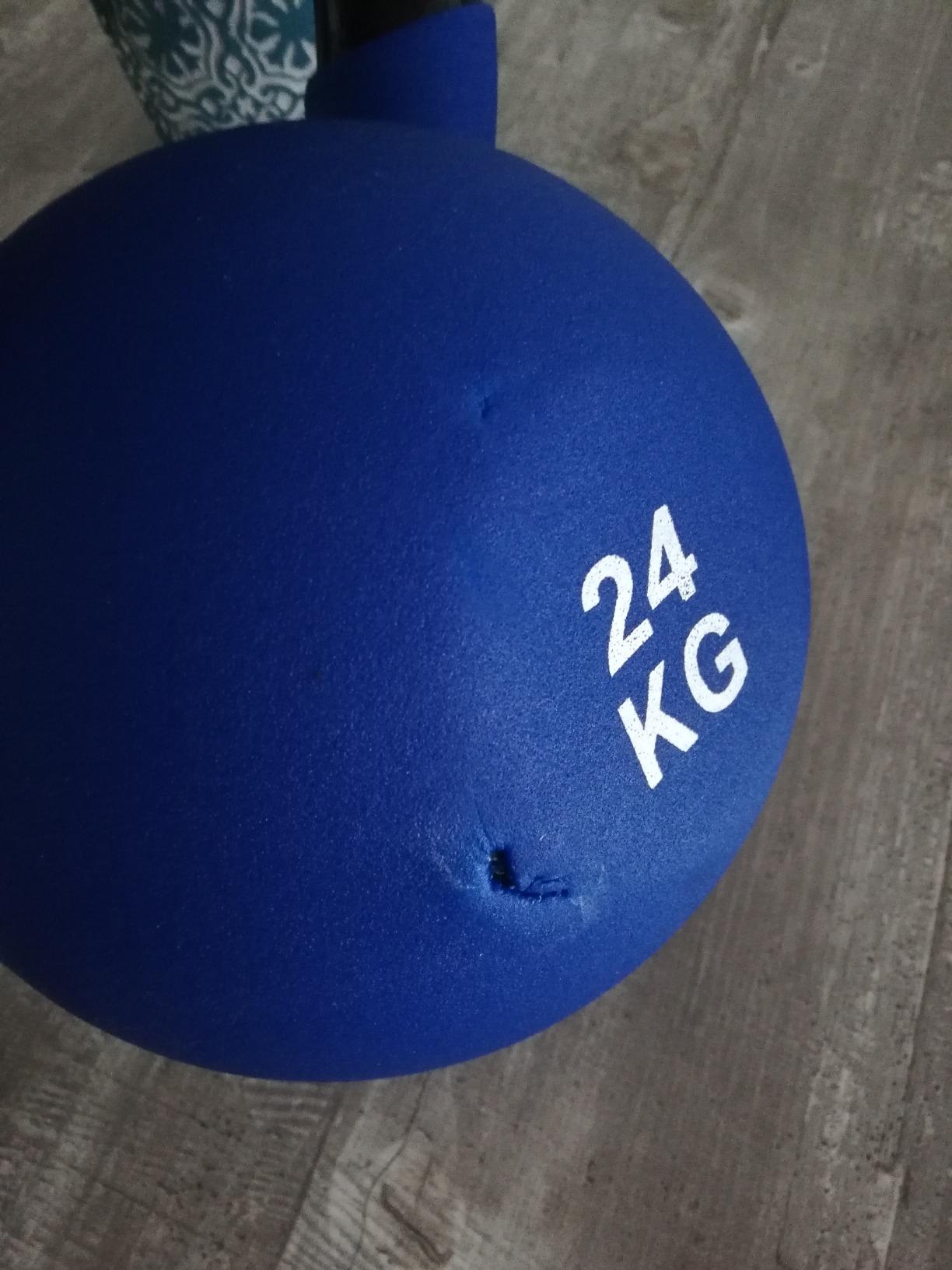 Sport-Tec Kettlebell 32 kg schwarz Gusseisen Vinyl Kugelhantel