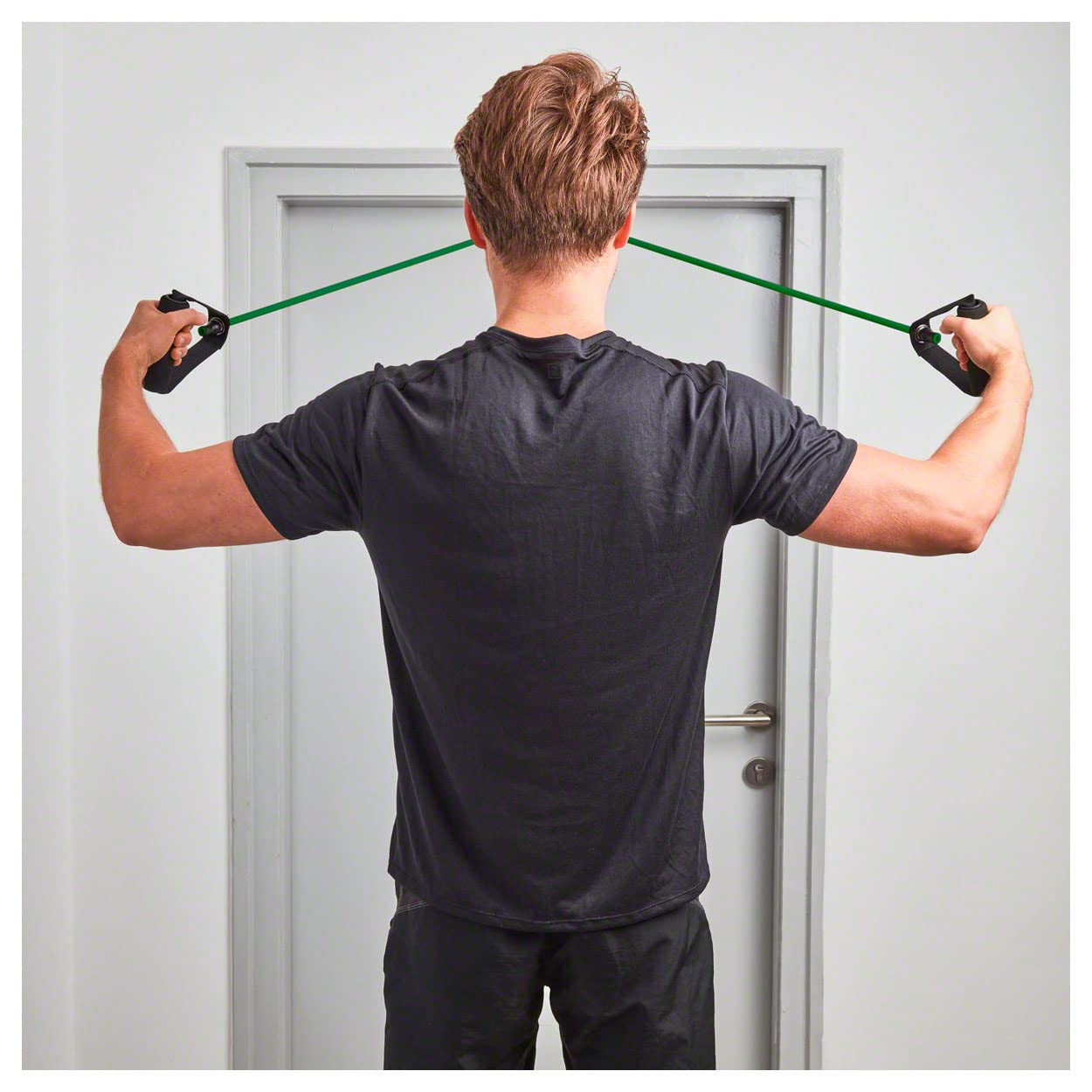 Sport-Tec Sport & Fitness Shoulder Tube Pulley Expander stark grün