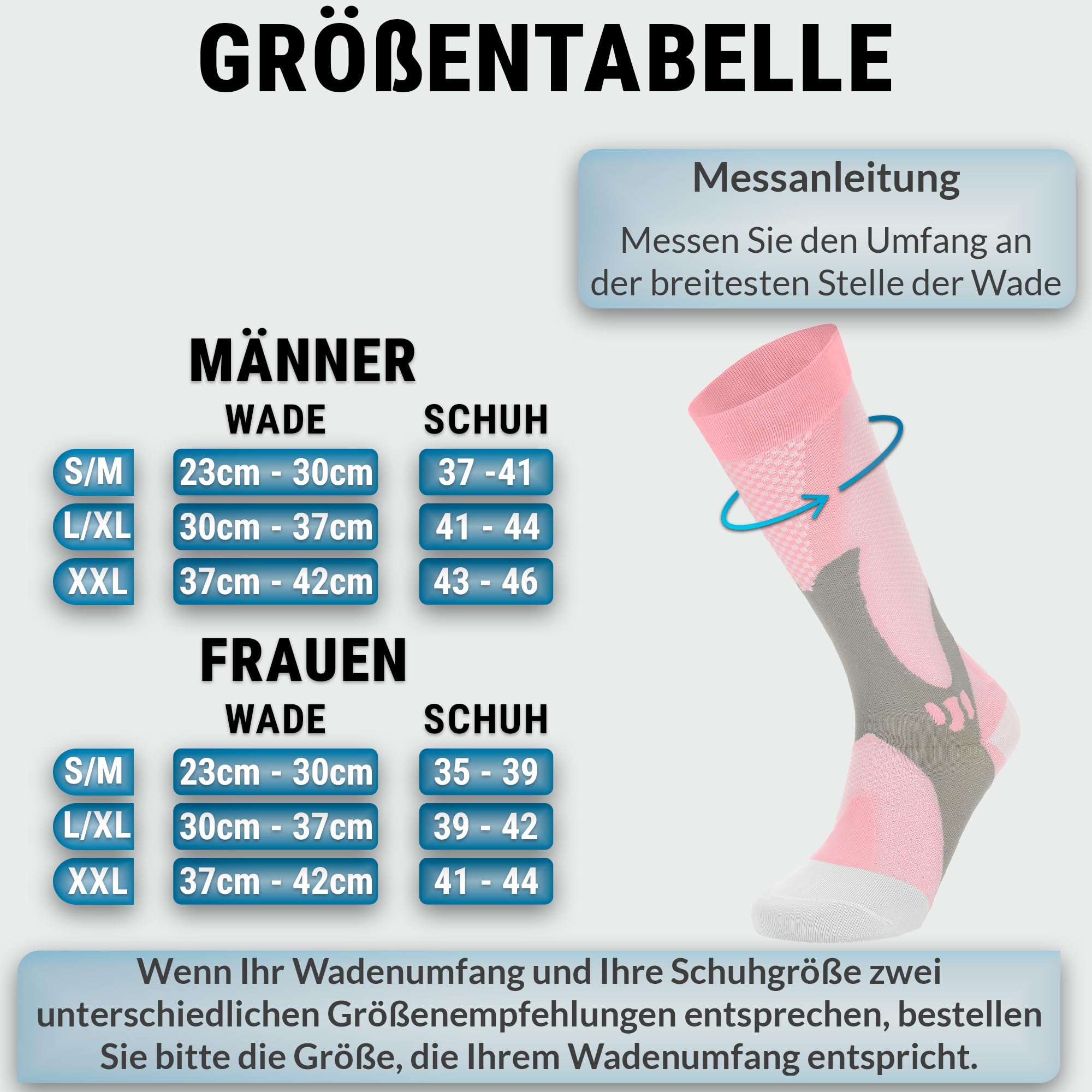 360 RELIEF Kompressionsstrümpfe rosa 1 Paar L-XL