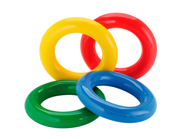 PEZZI Fitness Gym Ring Wurfringe 4er Set schwimmfähig