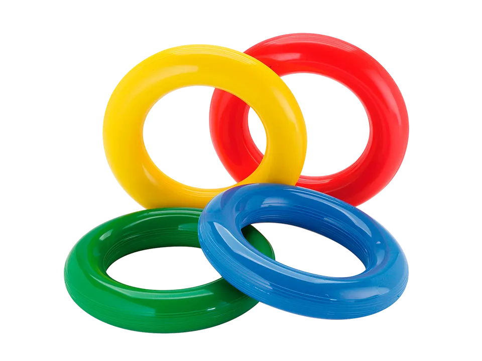 PEZZI Fitness Gym Ring Wurfringe 4er Set schwimmfähig