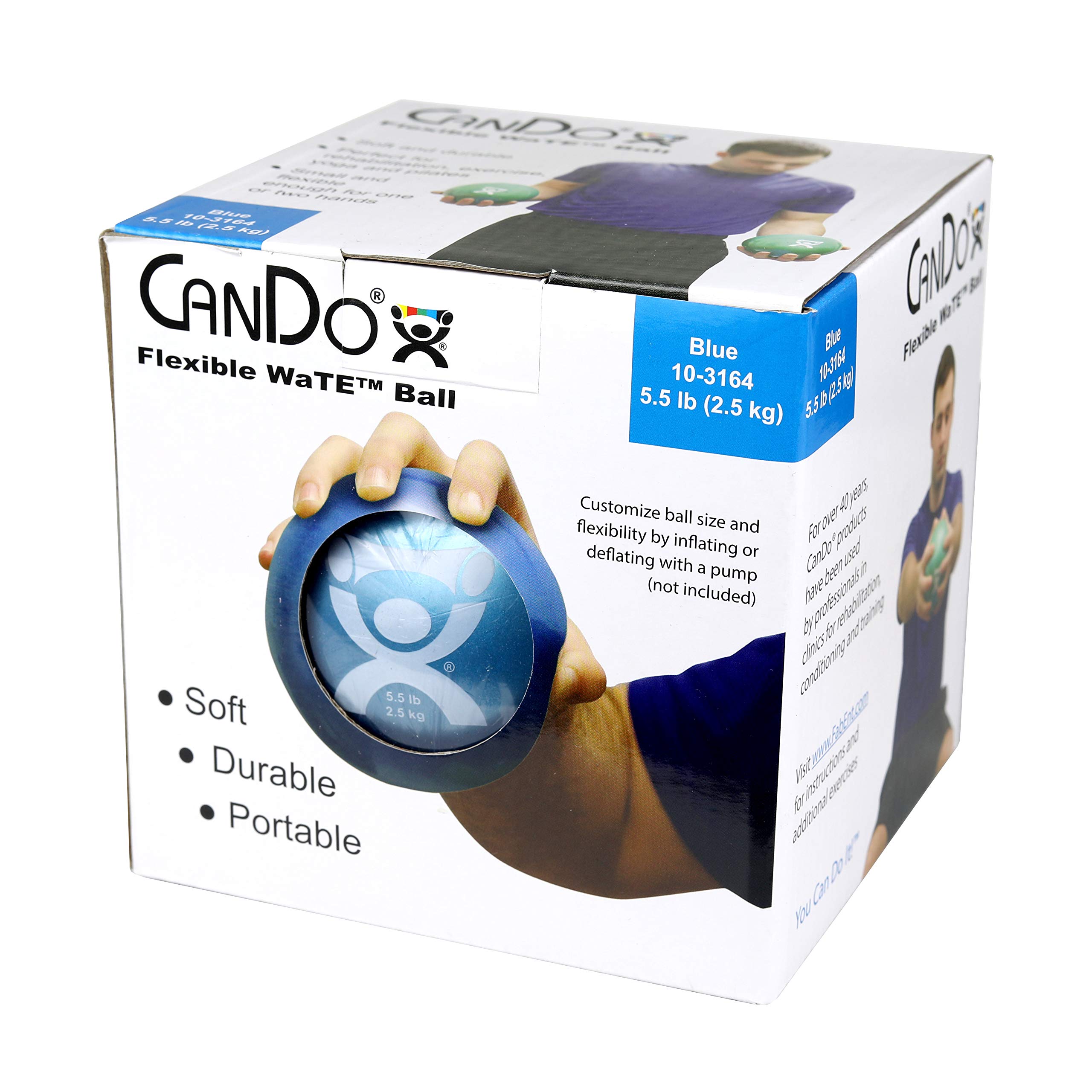 CanDo weight series Gewichtsball Medizinball 0,5 kg Beige