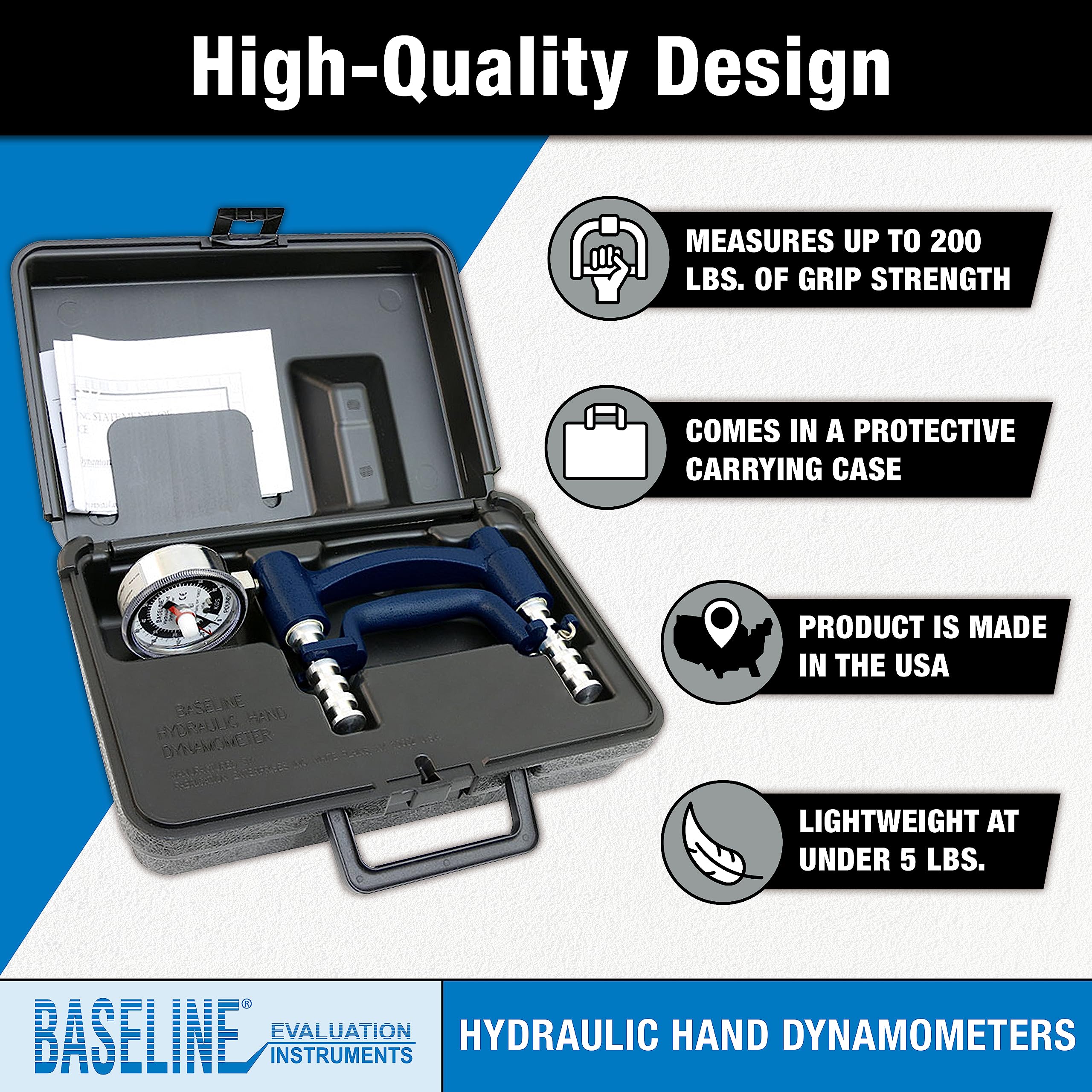 Baseline Evaluation Handkraftmessgerät 90,7 kg Dynamometer