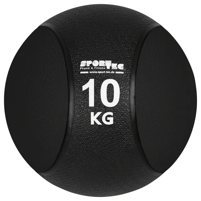 Sport-Tec Medizinball Trainingsball 10 kg schwarz Gummi