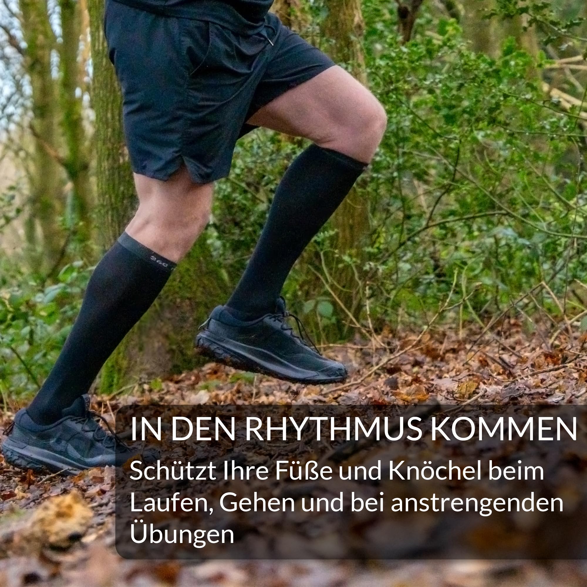 360 RELIEF Medical Compression Socks grau 1 Paar Stützstrümpfe