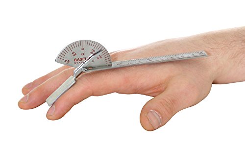 CanDo Baseline Fingergoniometer Edelstahl 15 cm kleine Gelenke