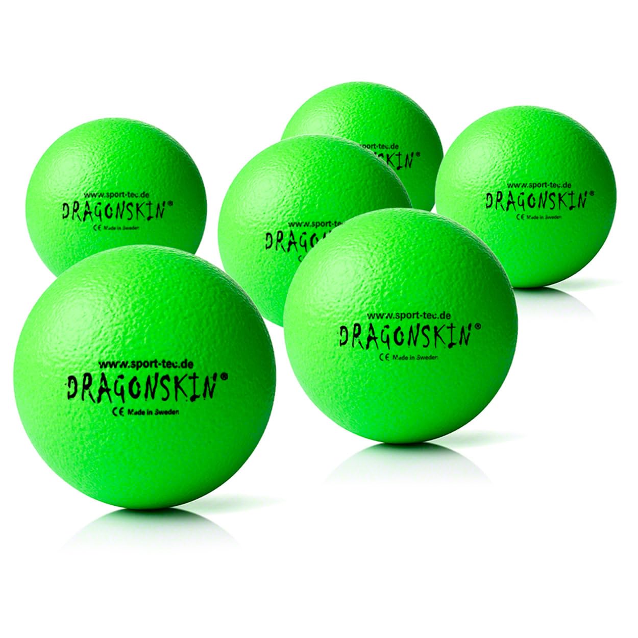 Sport-Tec Dragonskin Schaumstoffball 9cm 6er Neon-Blau