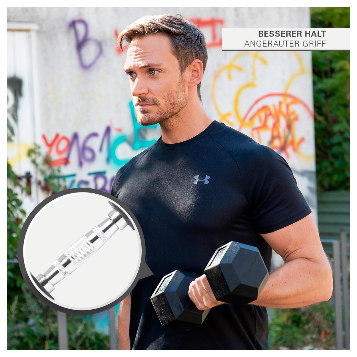 Sport-Tec Kurzhantel-Turm-Set 10 Paar 1-10 kg mit Ständer