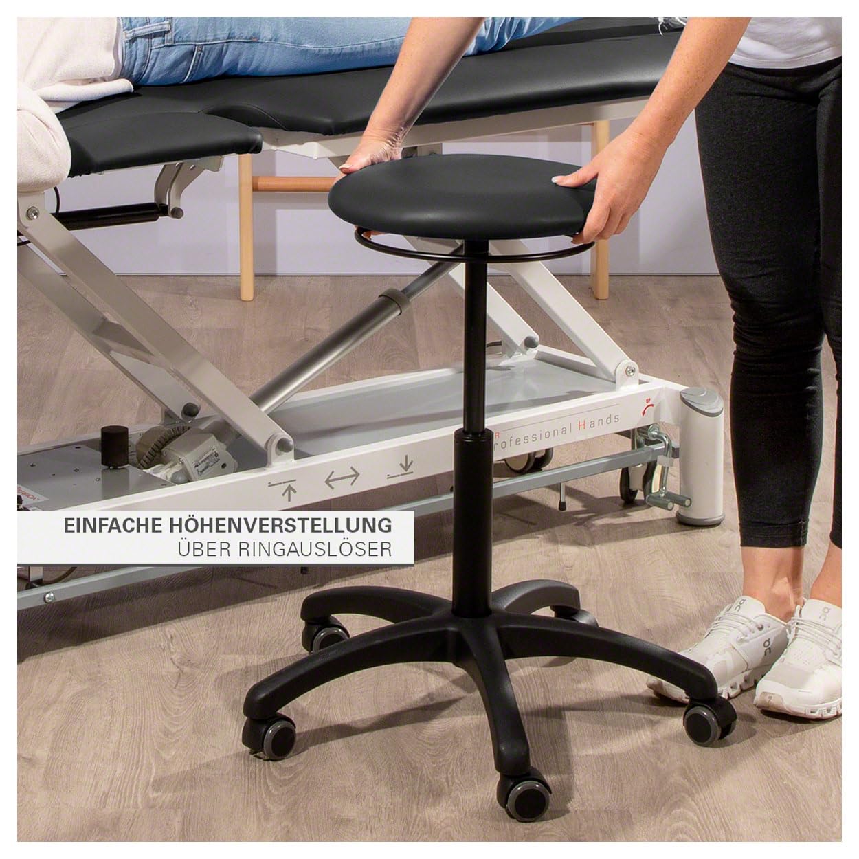 Sport-Tec Drehhocker Standard Rollhocker Polster Rollen 140 kg