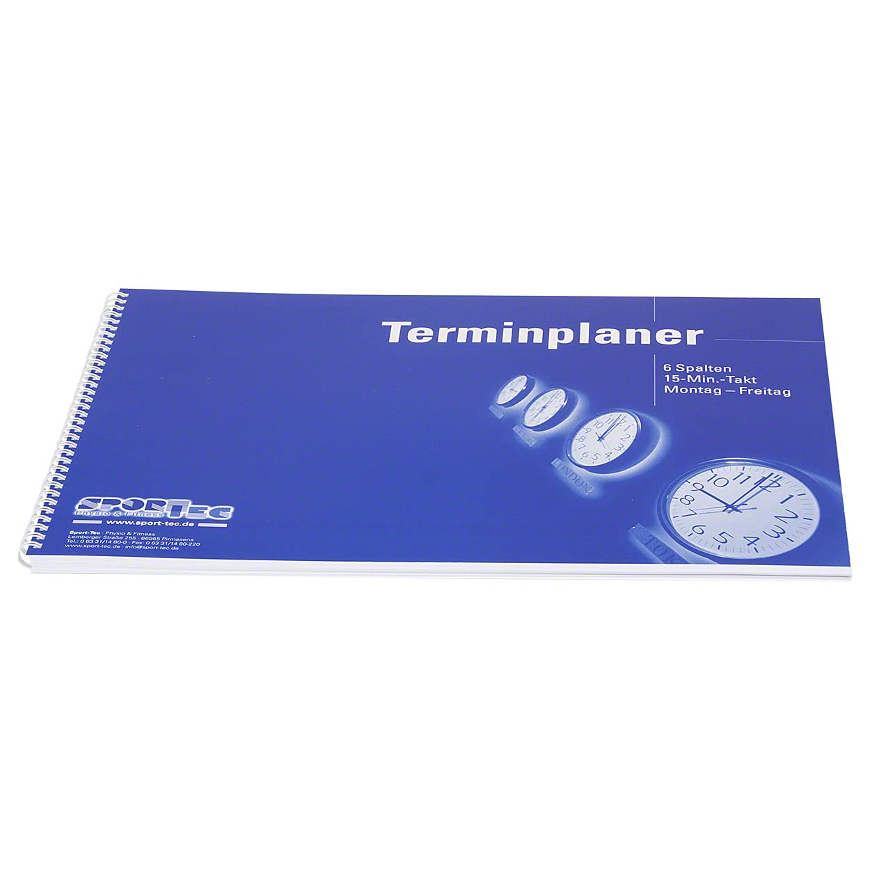 Sport-Tec Praxiseinrichtung Terminplaner 6 Spalten 15 Min Mo-Fr