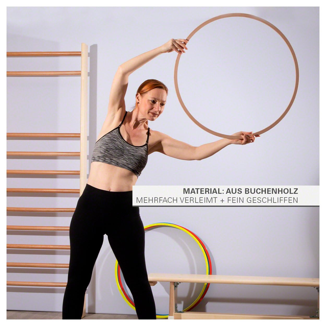 Sport-Tec Gymnastikreifen Holz 60 cm