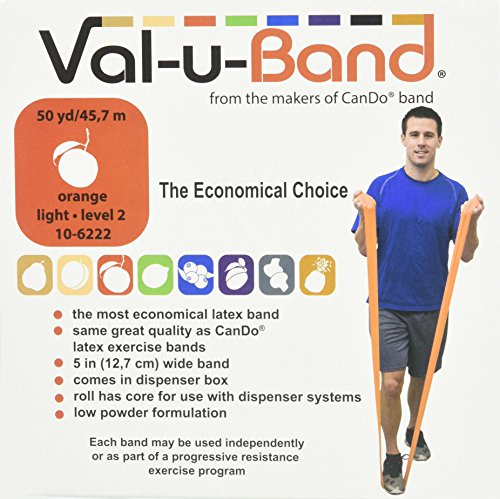 CanDo Val-u-Band Trainingsband 45 m orange sehr leicht