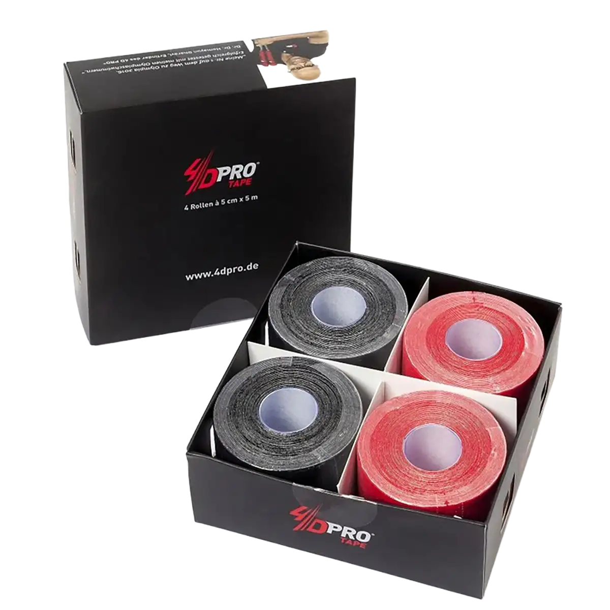 4D PRO Kinesiologisches Tape 4er-Pack Ausdauersport