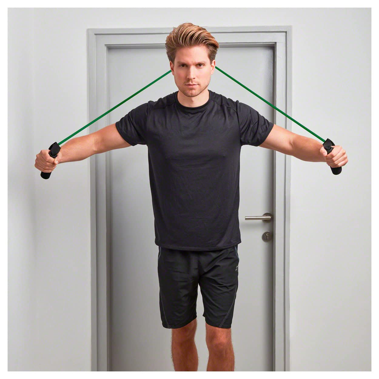 Sport-Tec Sport & Fitness Shoulder Tube Pulley Expander stark grün