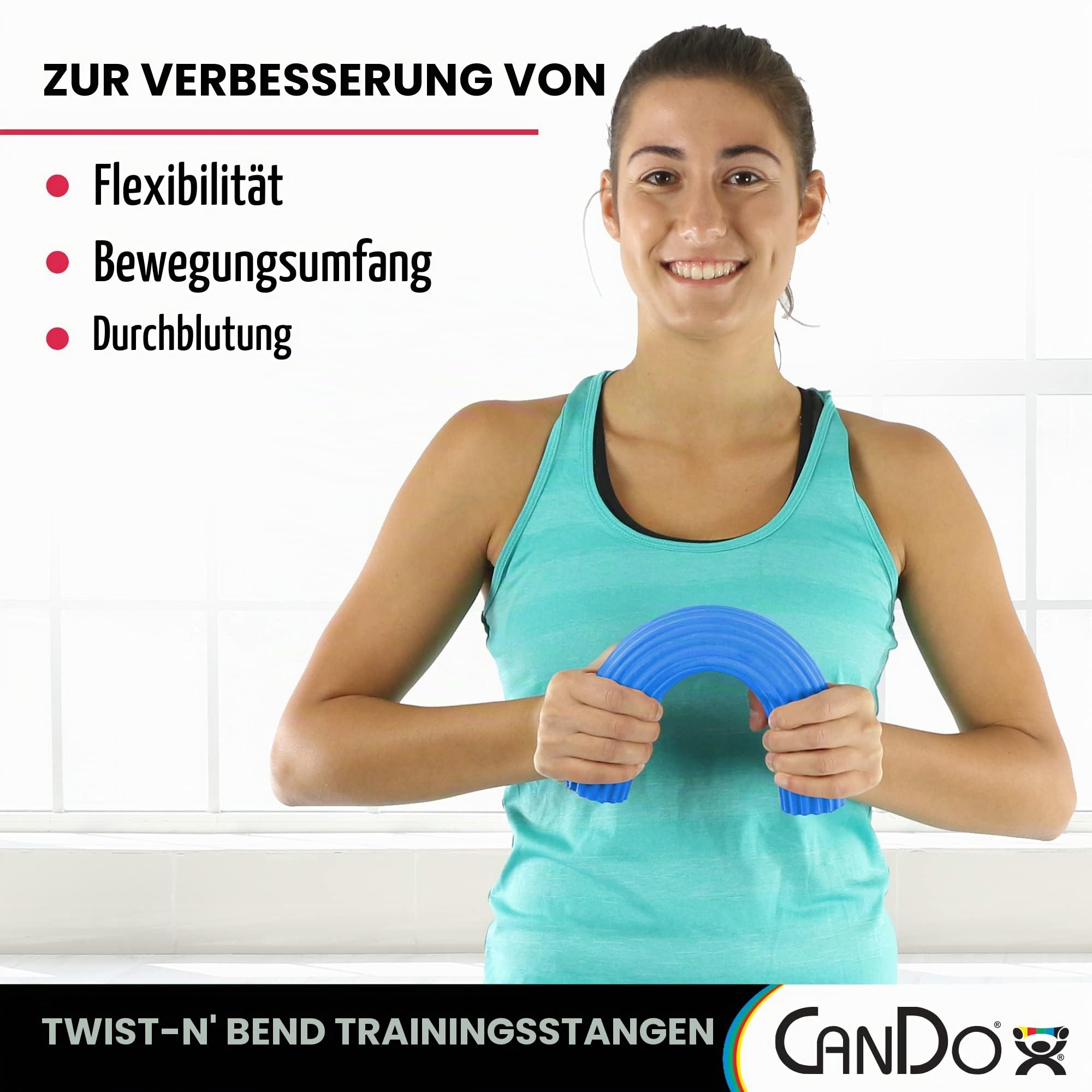 CanDo Twist-n-Bend Handtrainer Blau Schwer 10-1514