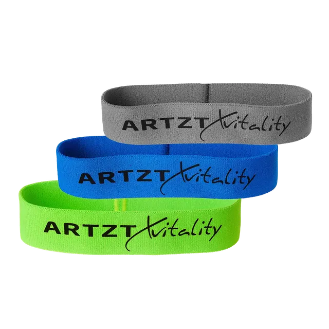 ARTZT vitality Textil Loop Band Set 3er Bein Po Training