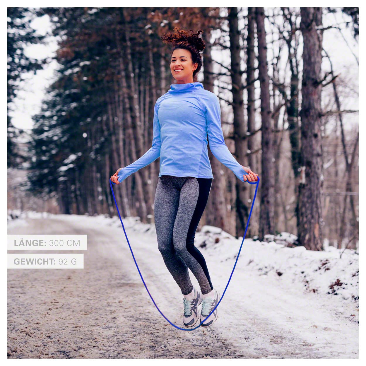 Sport-Tec Springseil 300 cm blau Nylon 9 mm