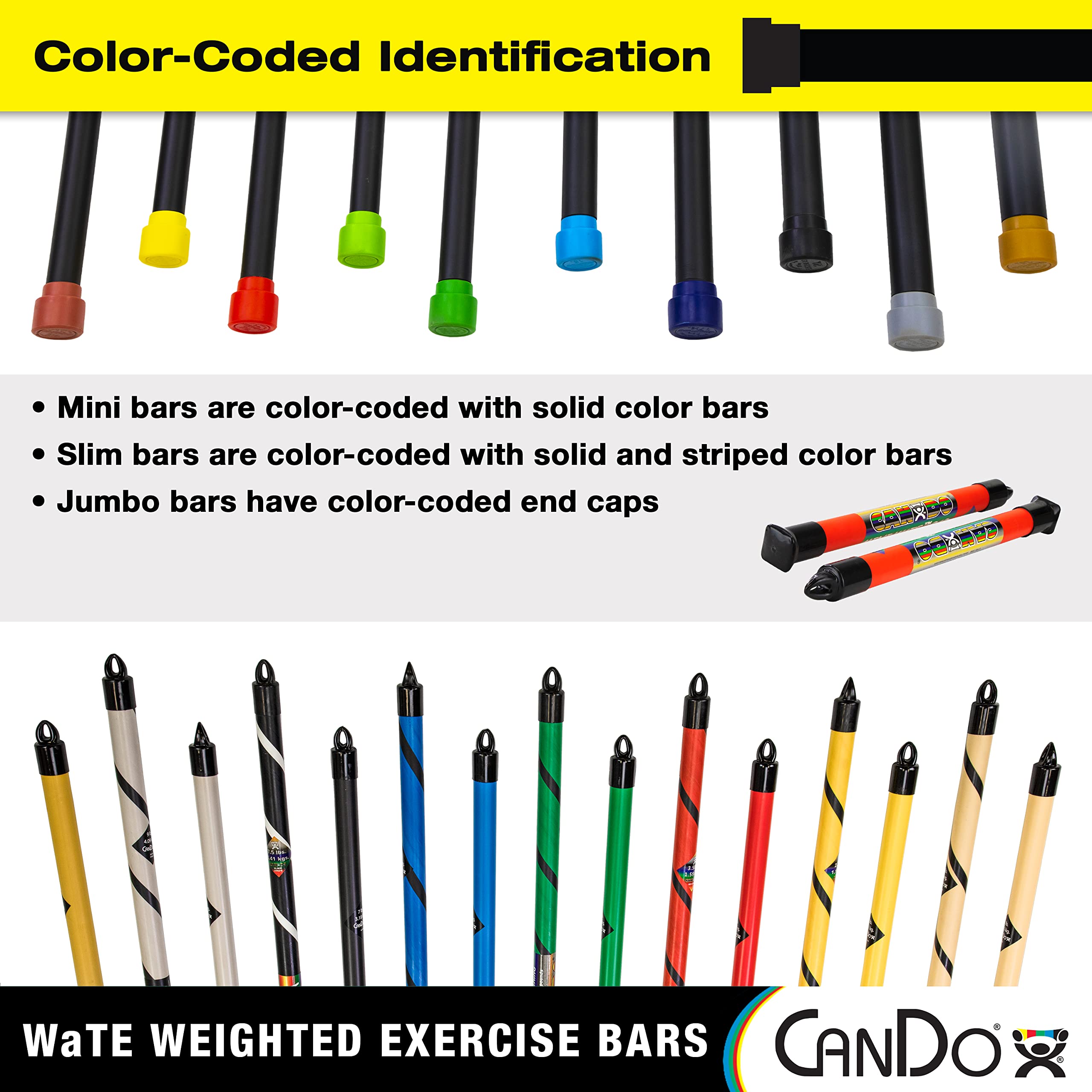 CanDo weight series Gewichtsstab 91 cm 10,23 kg Silber
