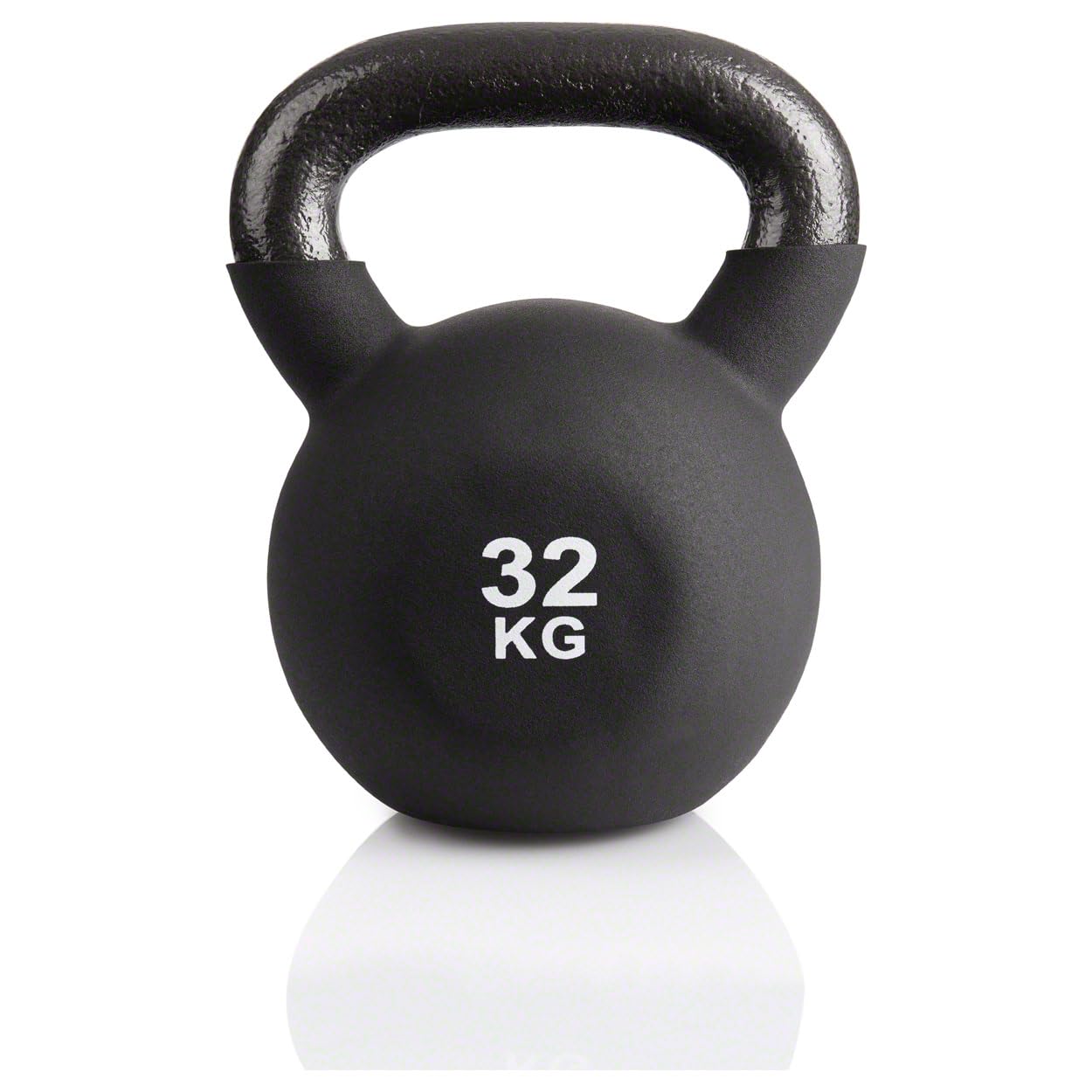 Sport-Tec Kettlebell 32 kg schwarz Gusseisen Vinyl Kugelhantel