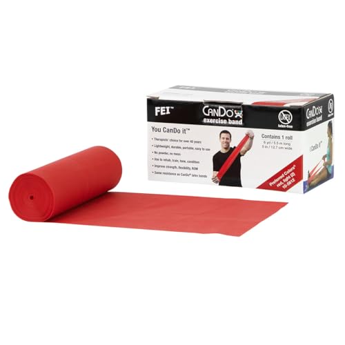 CanDo Trainingsband latexfrei 5,5 m rot leicht