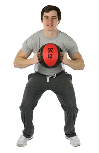 CanDo weight series Medizinball Doppelgriff 5,5 kg rot