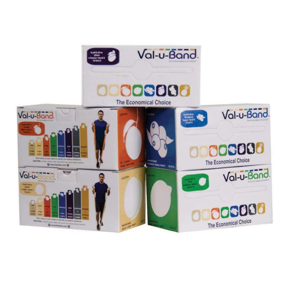 CanDo Val-u-Band Trainingsband 5er Set 5,5 m je Band