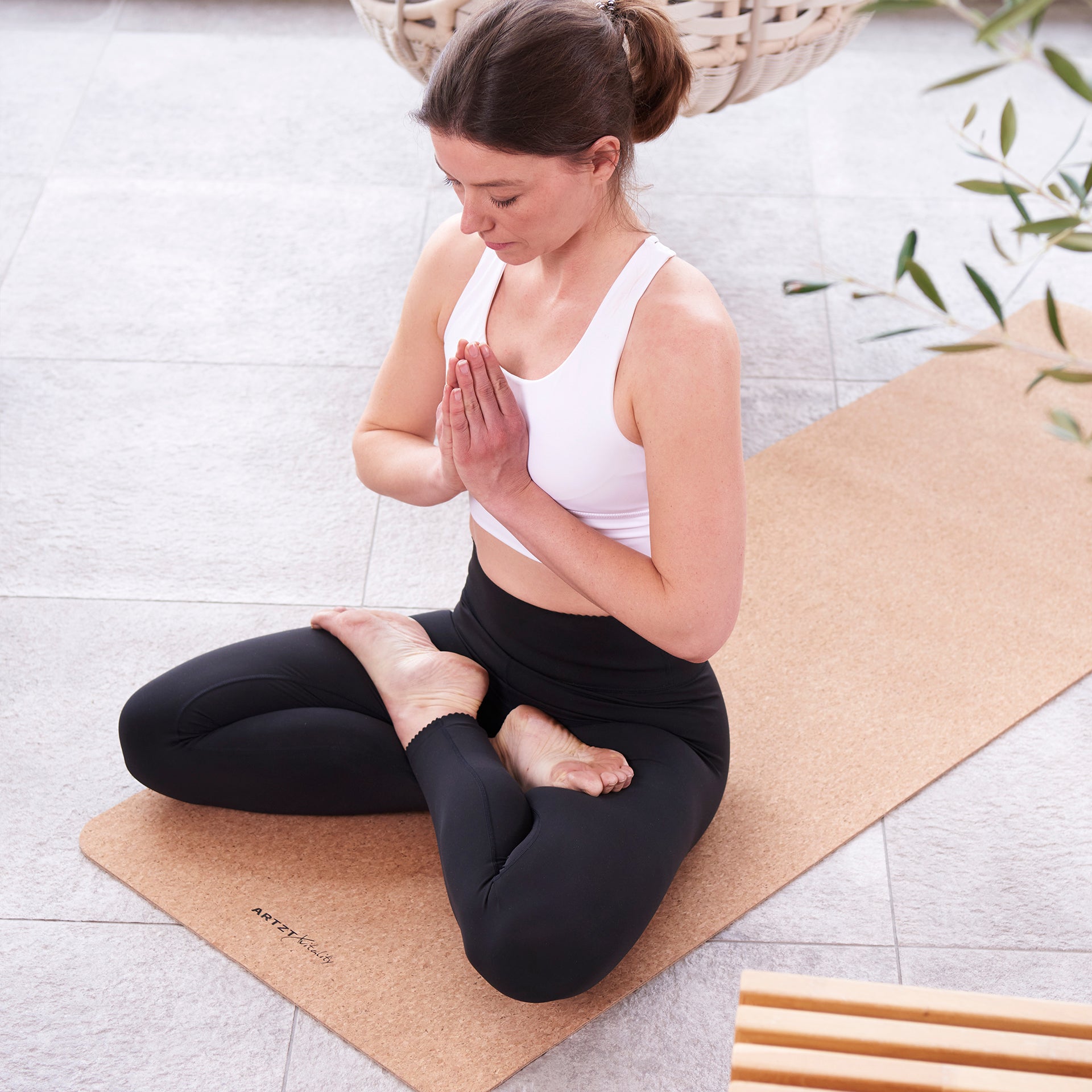 ARTZT vitality Yogamatte PLUS Kork 180x60x0,6 cm Yogamatte
