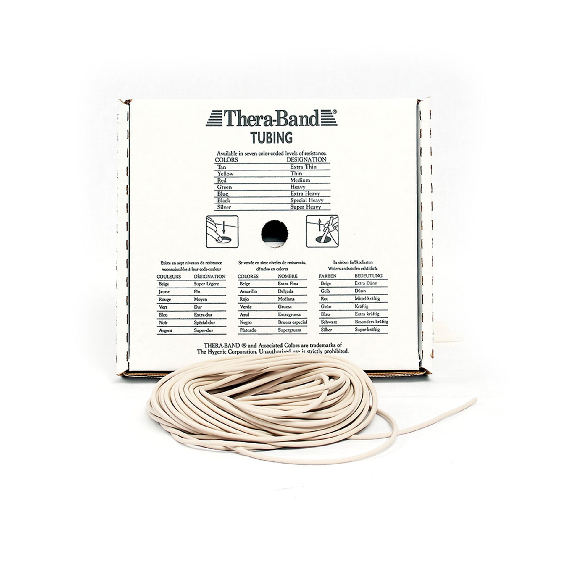 TheraBand Tubing Rolle 30,5m Naturlatex Beige
