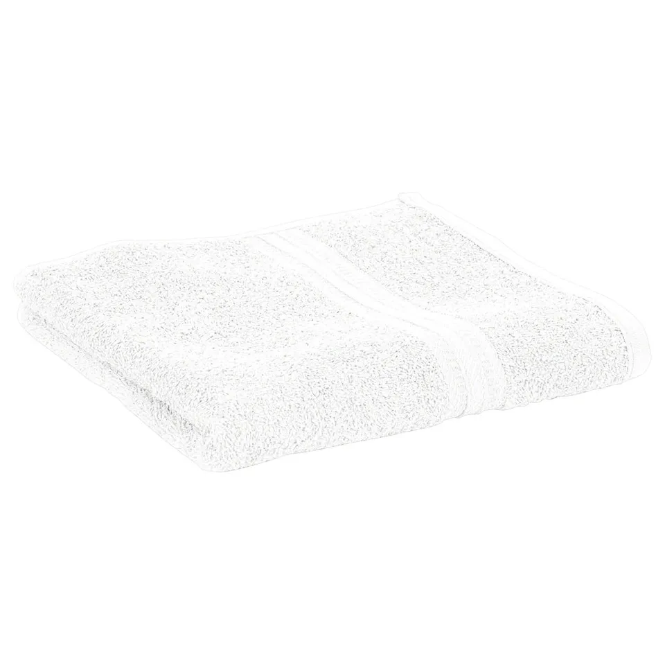 Sport-Tec Wellness Handtuch Baumwolle 100x50 cm weiß Frottee