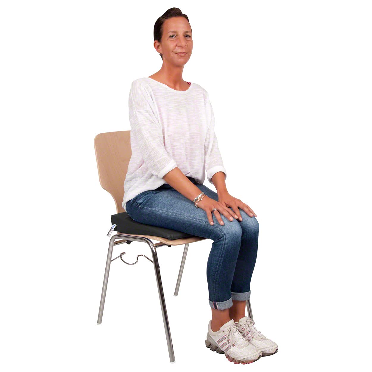 Sport-Tec Therapiegeräte VB 120 Sitzkeilkissen Anthrazit Kunstleder
