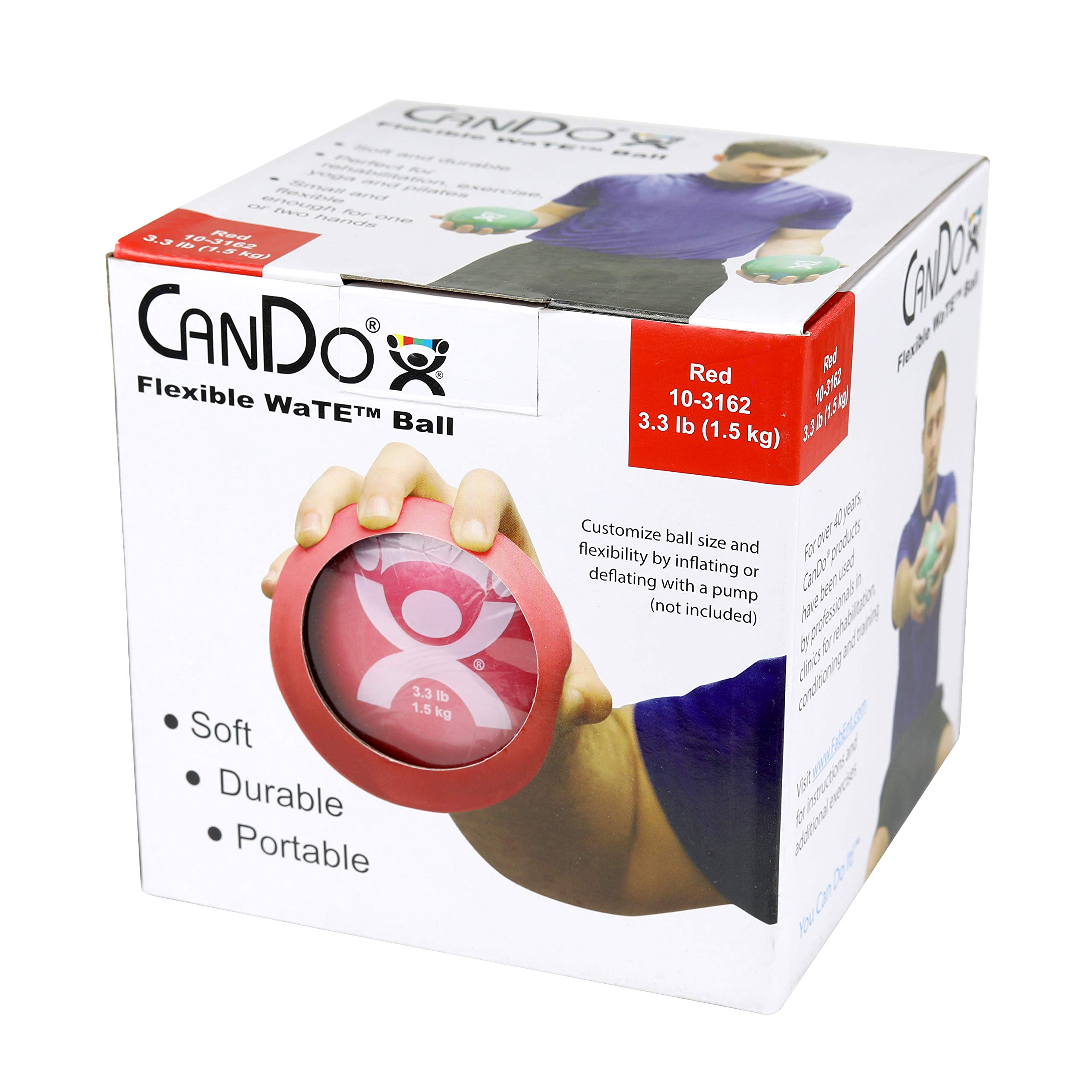 CanDo weight series Gewichtsball Medizinball 0,5 kg Beige