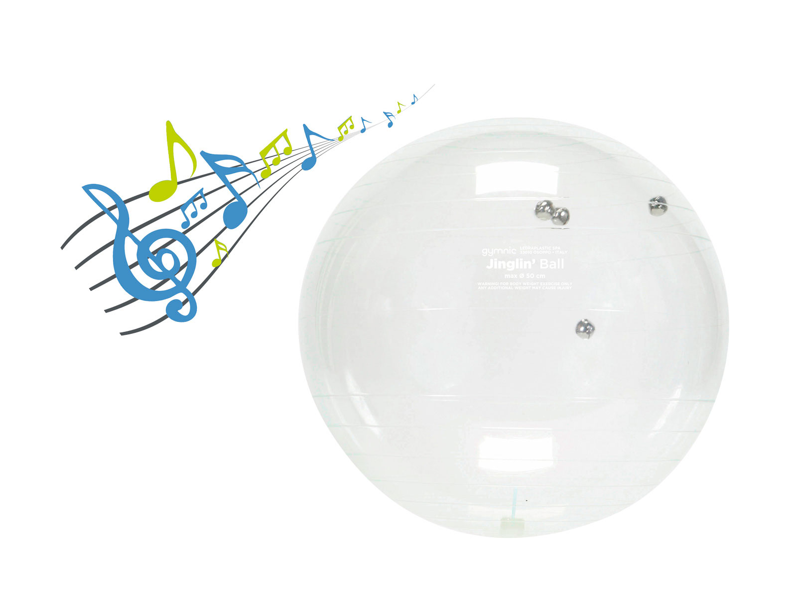 PEZZI Toys Jinglin Ball Klangball transparent Glöckchen