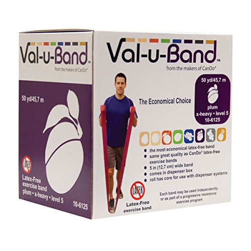 CanDo Val-u-Band Trainingsband latexfrei pflaume schwer 45 m