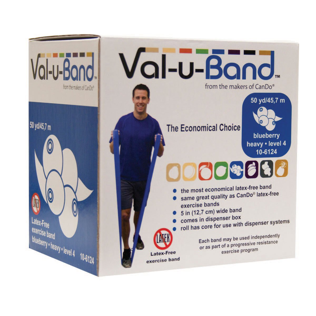 CanDo Val-u-Band Trainingsband 5,5 m pfirsich sehr leicht