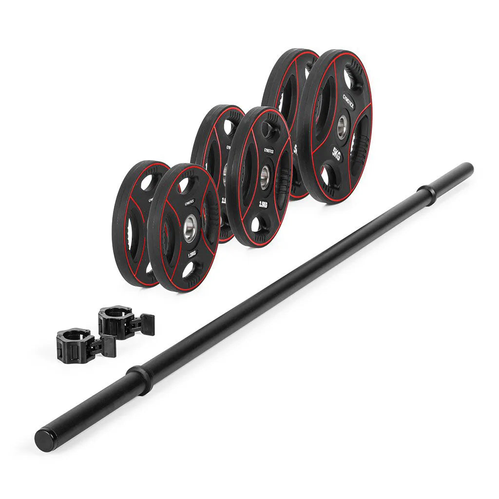 ARTZT thepro Gymstick Pro Pump Langhantelset 20 kg Eisen