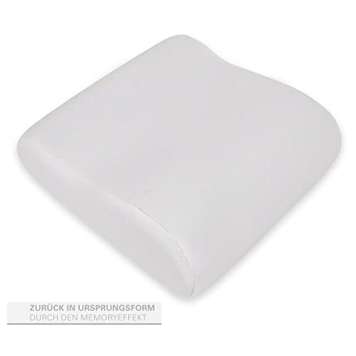 Sport-Tec Viscoline Reisekopfkissen anatomisch weiß 34x33x13