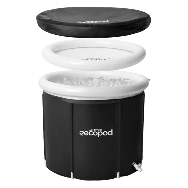 ARTZT thepro Gymstick RecoPod Eistonne Eisbad aufblasbar mit Decke