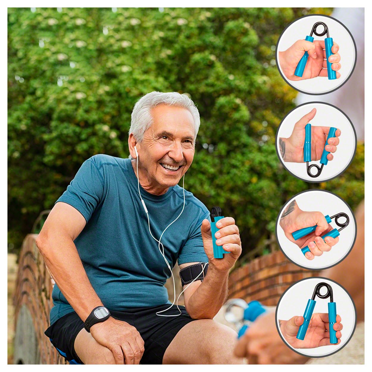 Sport-Tec Handtrainer-Set 6-tlg. 22-137 kg Fingerhantel Metall