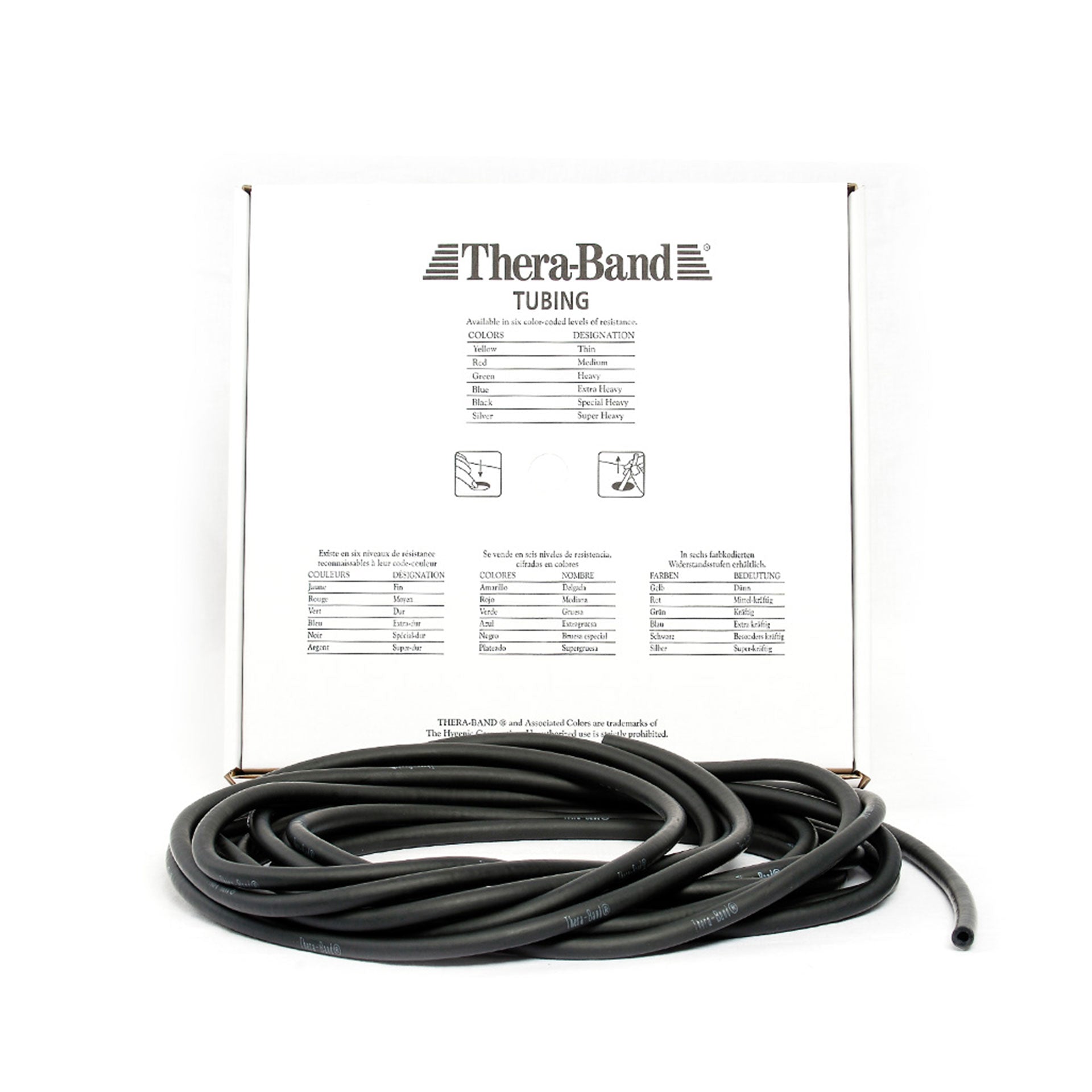 Artzt TheraBand Tubing Rolle 7,5 m Naturlatex 7 Stärken