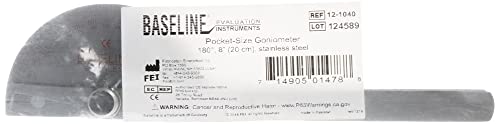 Baseline Goniometer Edelstahl 180° Winkelmesser 20,3 cm