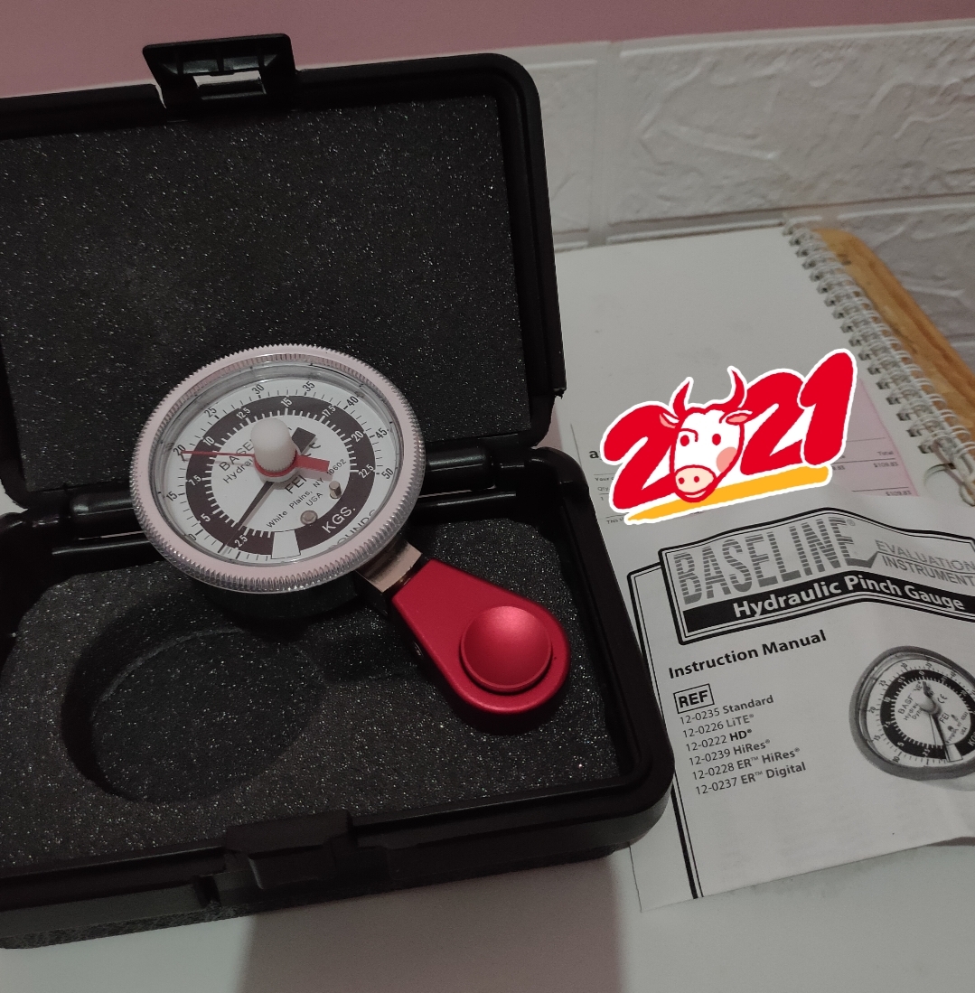 CanDo Baseline Pinch Gauge LiTE 50 lb analog