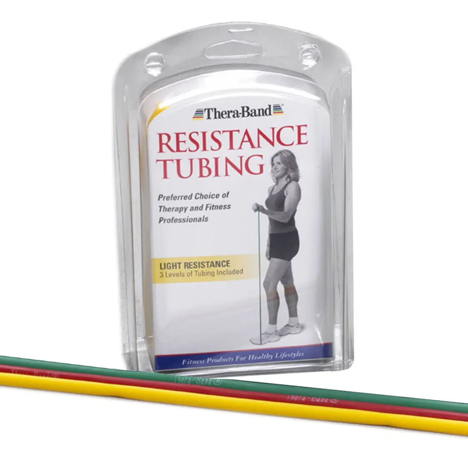 TheraBand Tubings Set 1,50 m Gelb Rot Grün Krafttraining