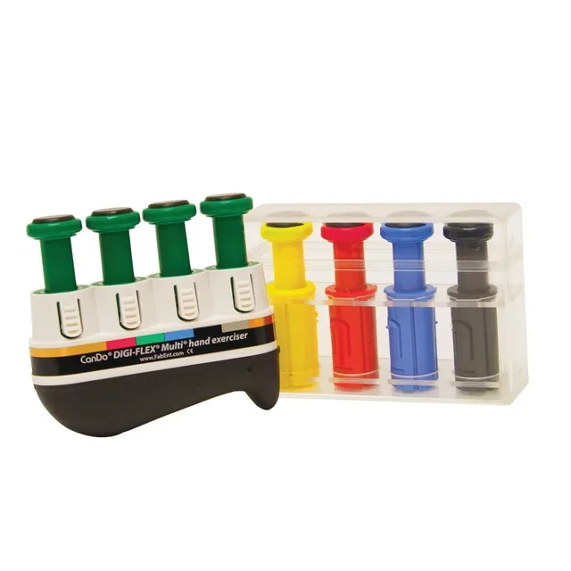 CanDo Digi-Flex Handtrainer 4x grün medium mit 8 Knöpfen